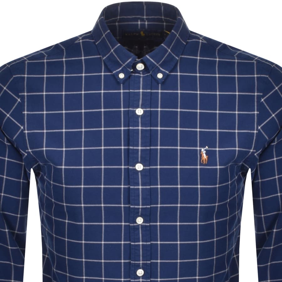 Alternative Image for ProductRalph Lauren Oxford Long Sleeve Shirt Blue2